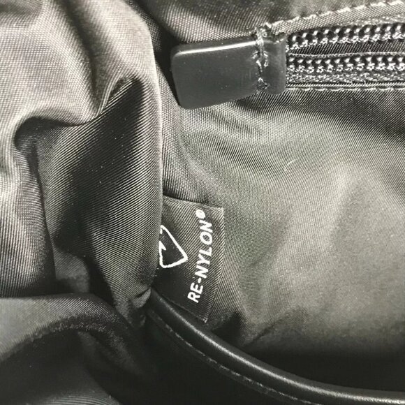 PRADA triangle logo plate Signeau print bag Backpack Nylon Red/White x Black - Picture 10 of 16